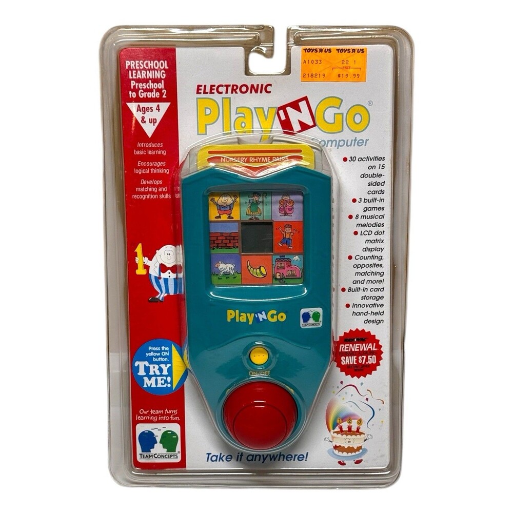 Vintage 1990s Play N Go Travel Computer Educational Preschool Toy New Sealed